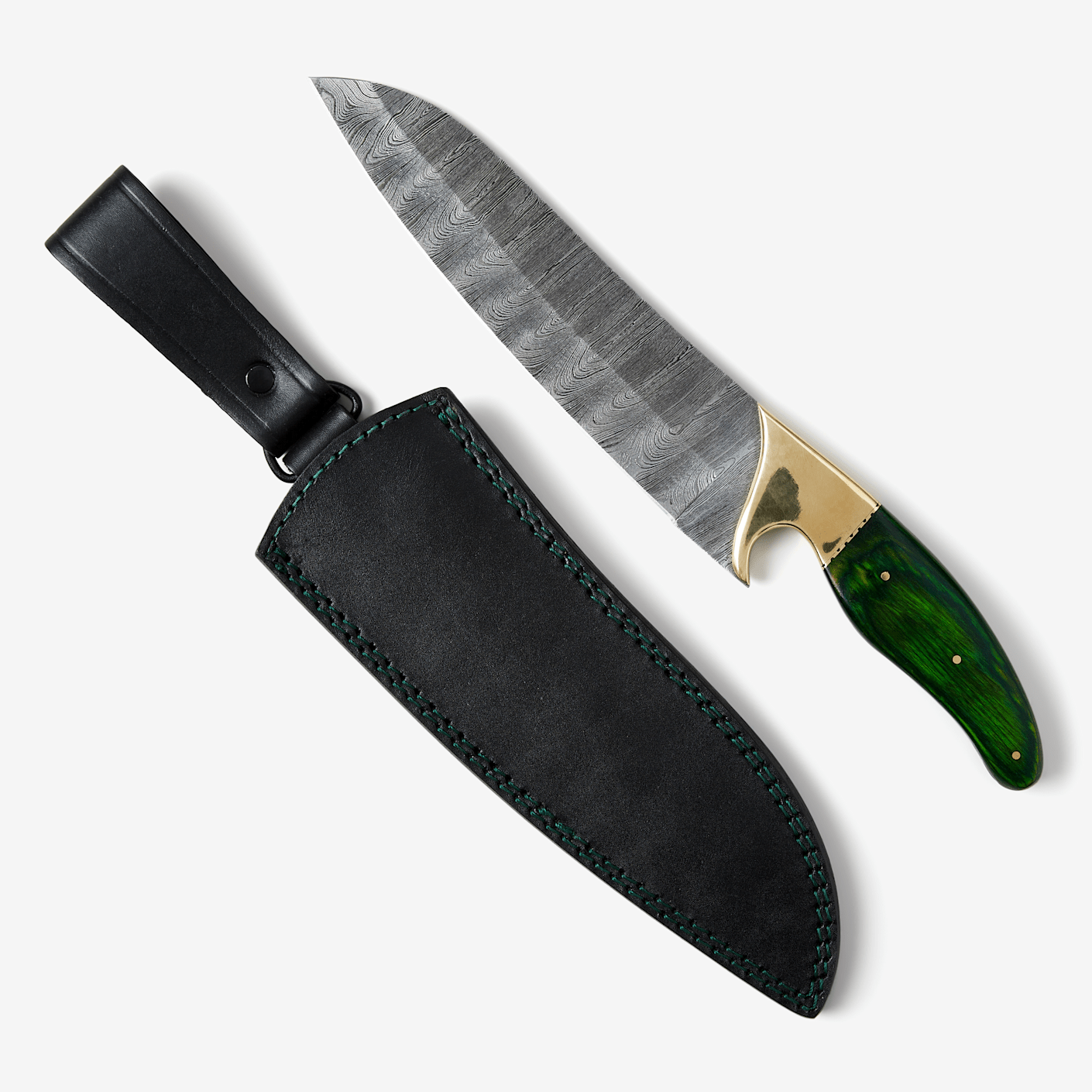 Black Knives Full Tang Damascus Chef Knife Bespoke Post